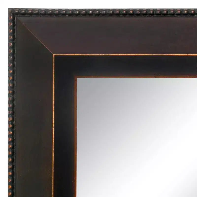 Miroir mural en bois avec cadre en bronze