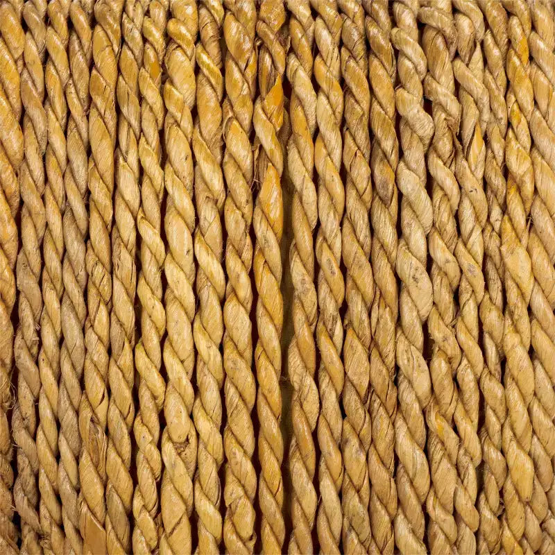 Repose-pieds en fibres de bananier tressées