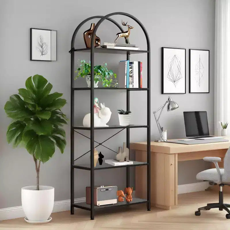 Étagère de style industriel cintrée