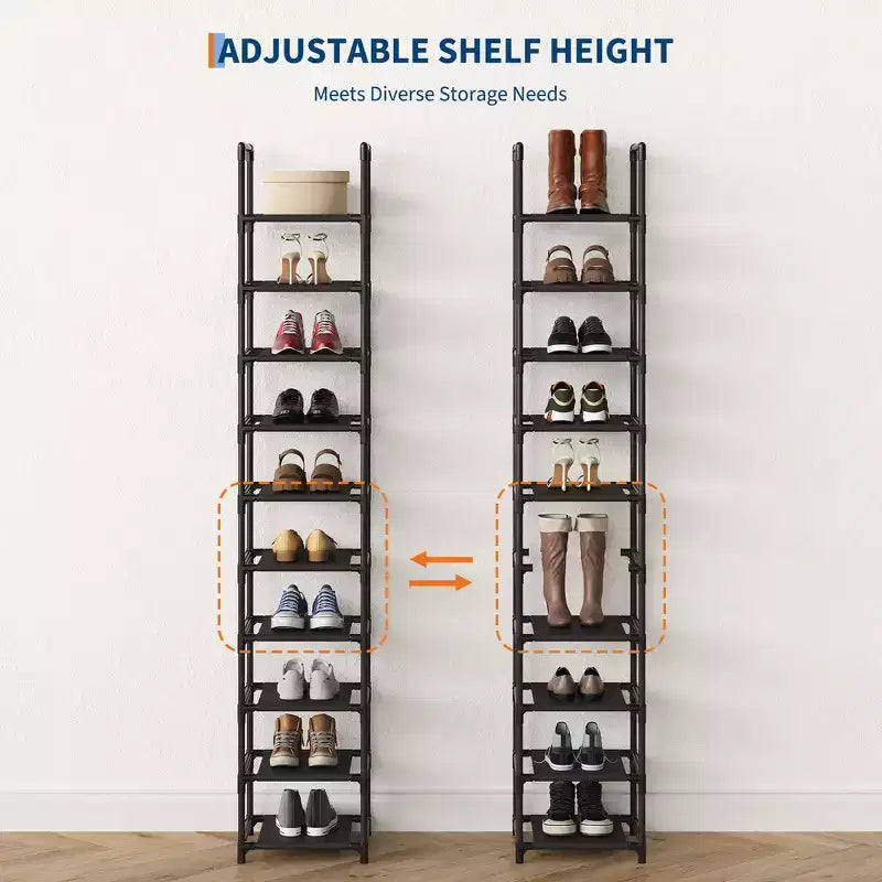 Étagère à chaussures métallique range-chaussures