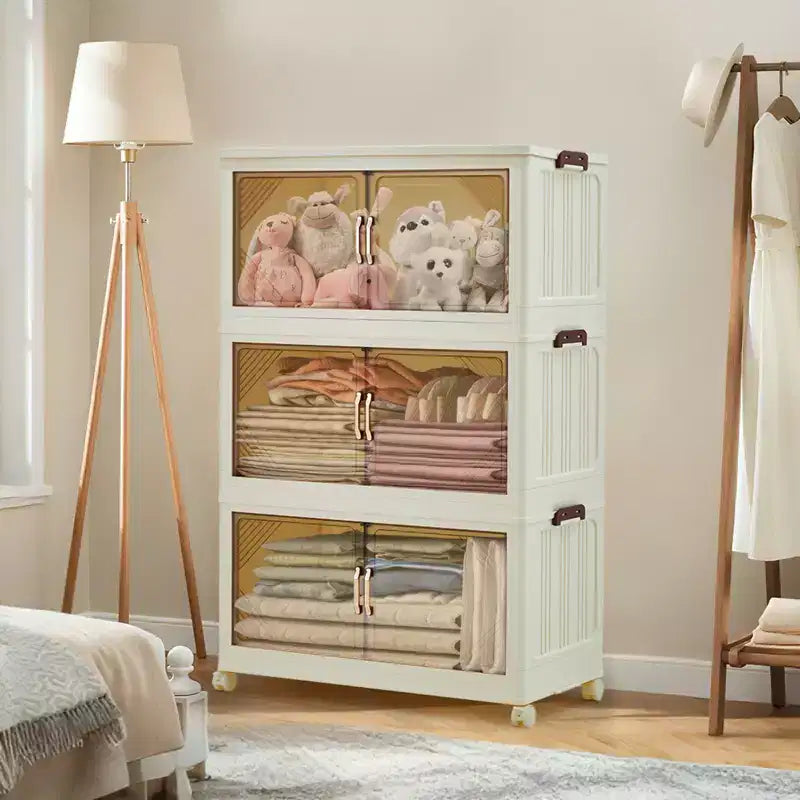 Boîte de rangement pliable avec couvercle