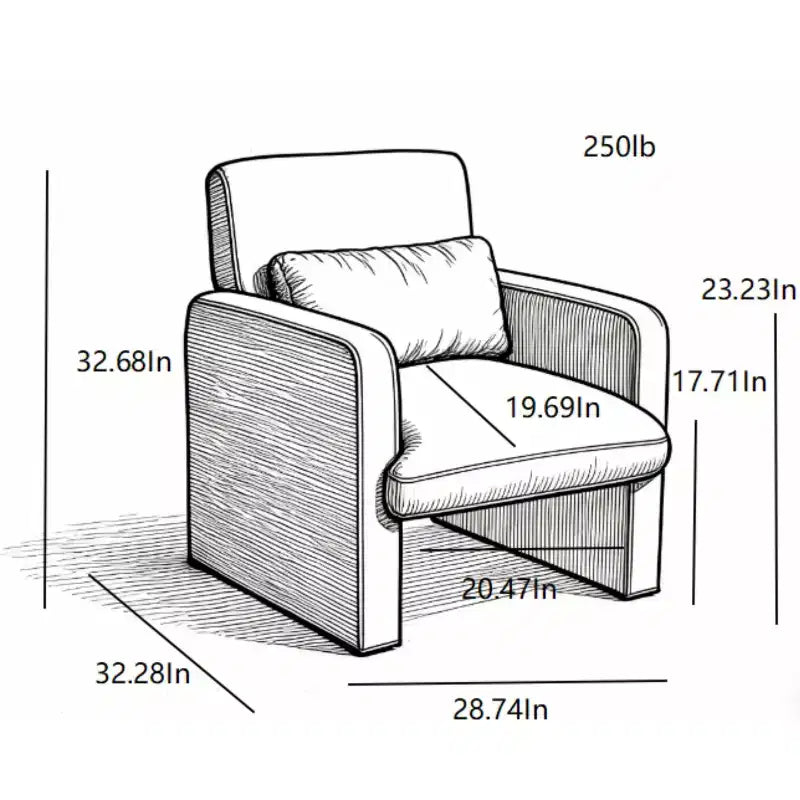 Chaise longue capitonnée en chenille