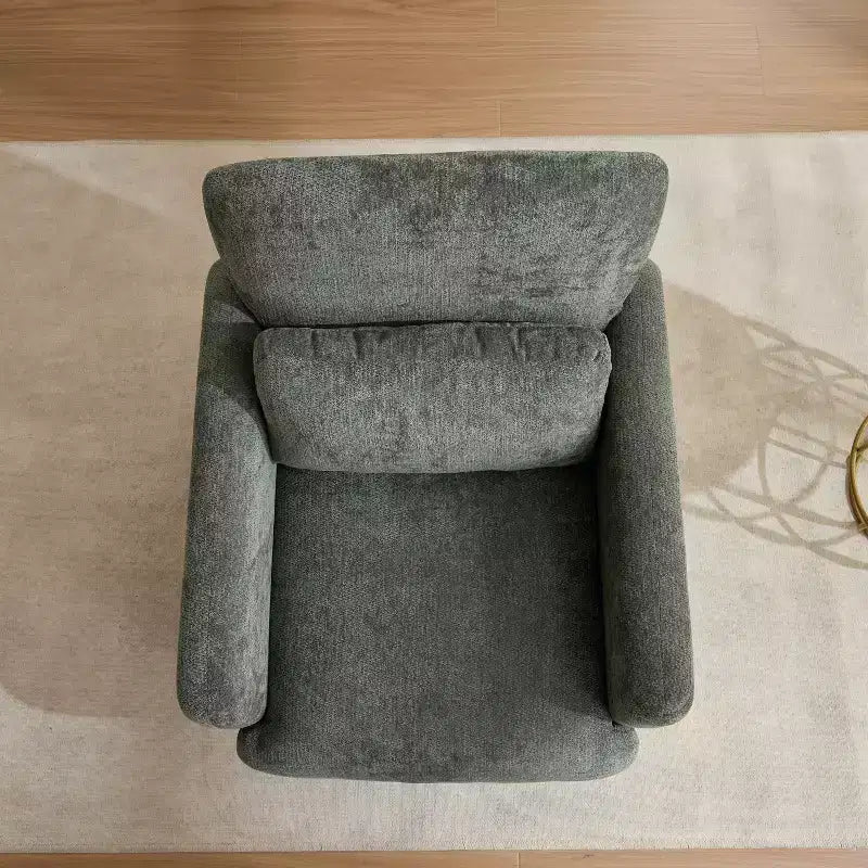 Chaise longue capitonnée en chenille