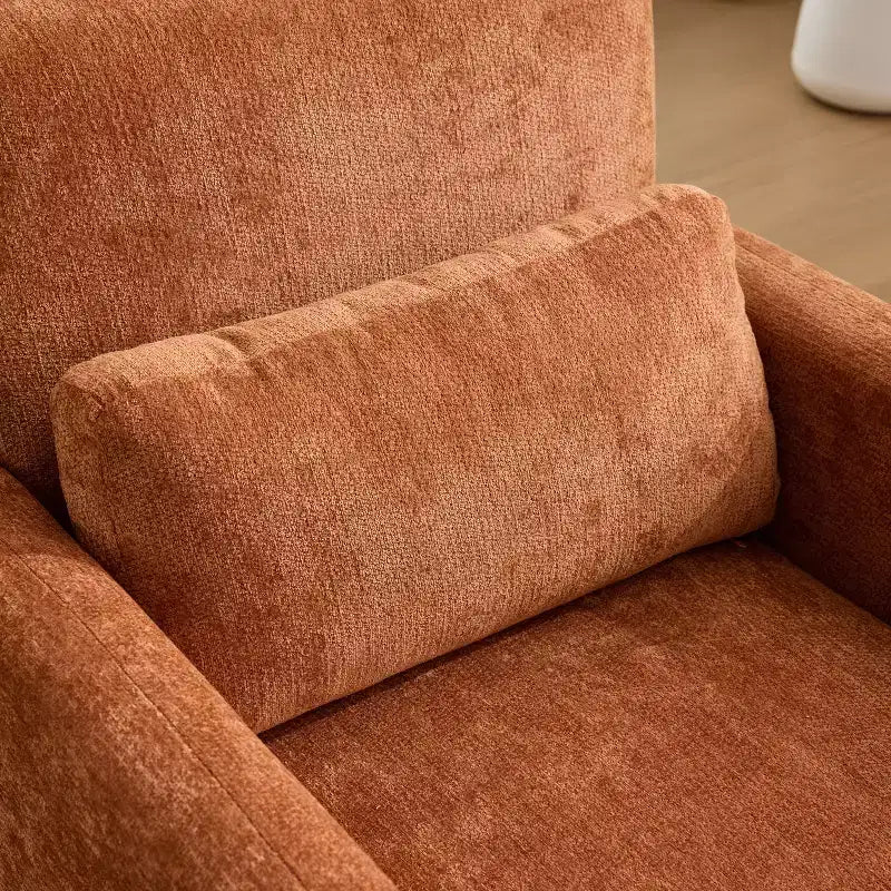 Chaise longue capitonnée en chenille