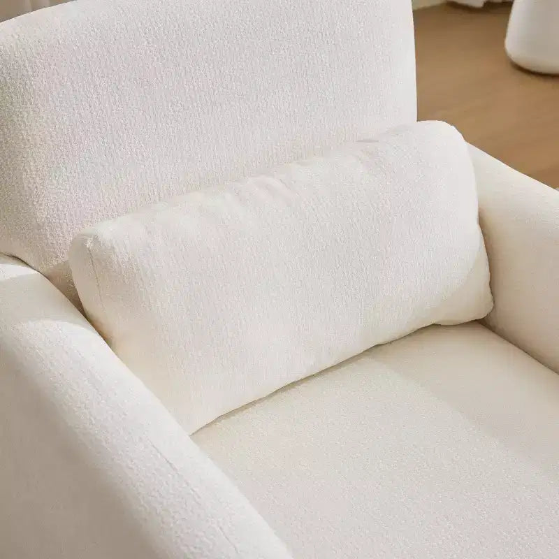 Chaise longue capitonnée en chenille