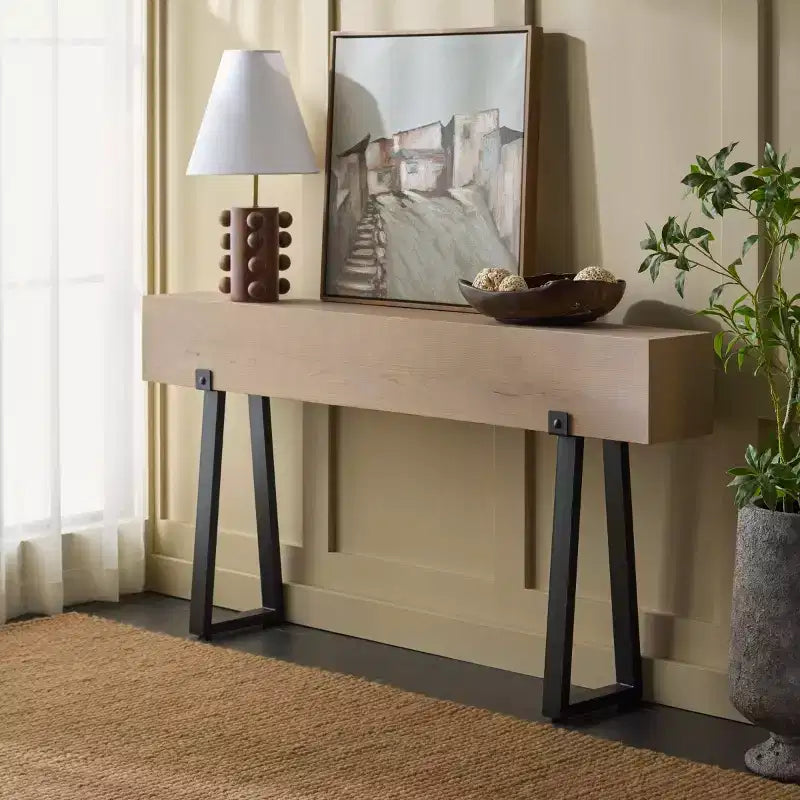 Console de commande pour jambe en acier