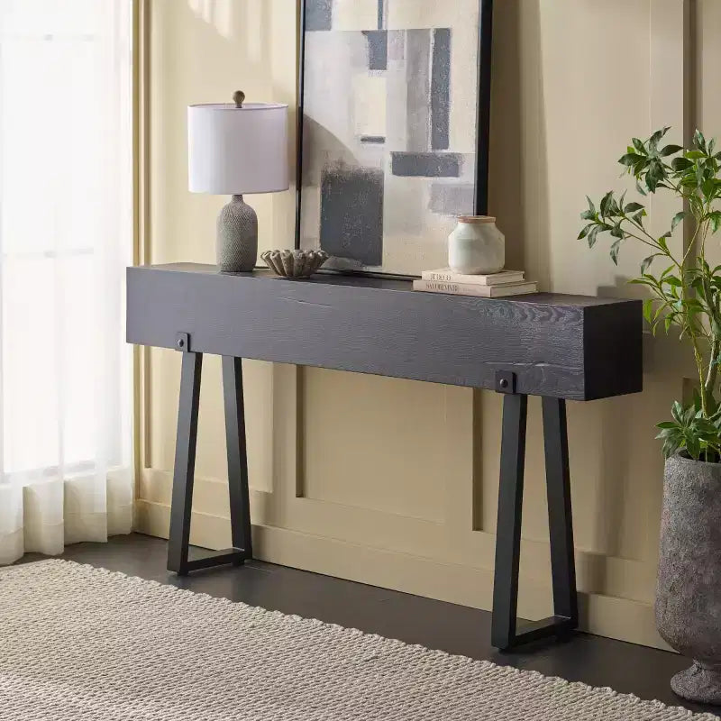 Console de commande pour jambe en acier