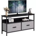 50 Inch Modern TV Stand Spacious Drawers and Open Shelves Sleek and Compact Design for Living Room/Bedroom Ideal for Small Spaces