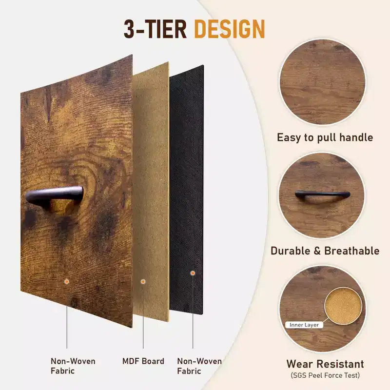 Coiffeuse à 5 tiroirs avec armoire de rangement à cadre métallique