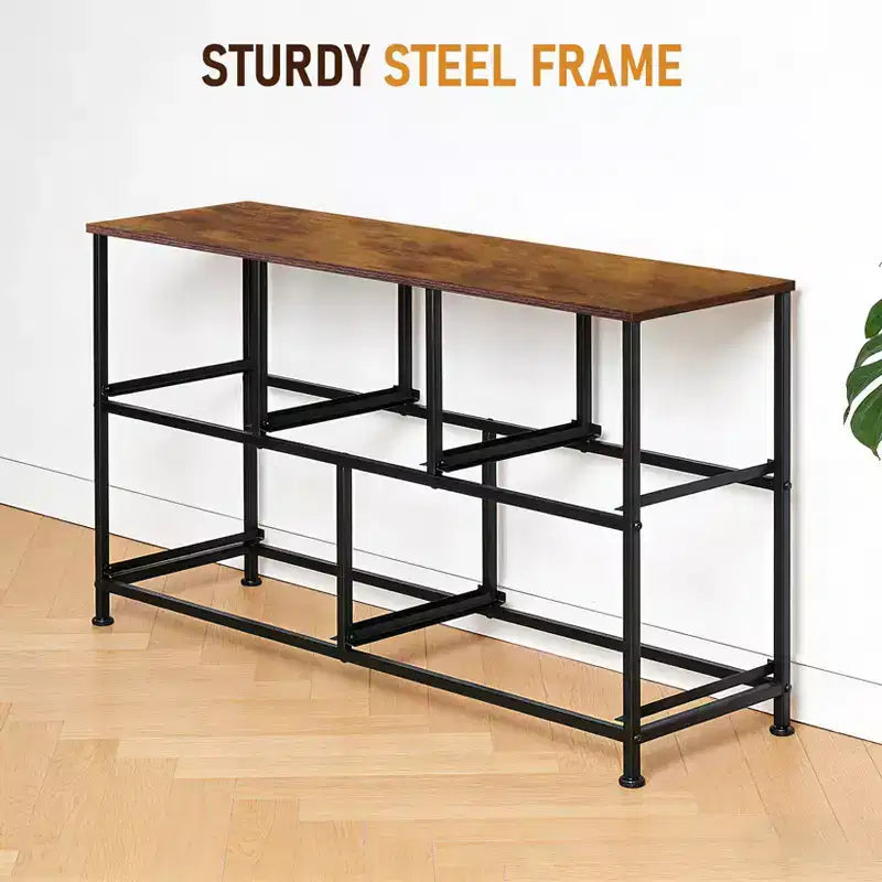 Coiffeuse à 5 tiroirs avec armoire de rangement à cadre métallique