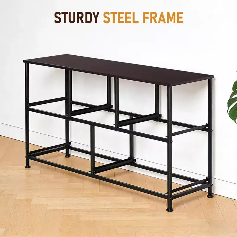 Coiffeuse à 5 tiroirs avec armoire de rangement à cadre métallique
