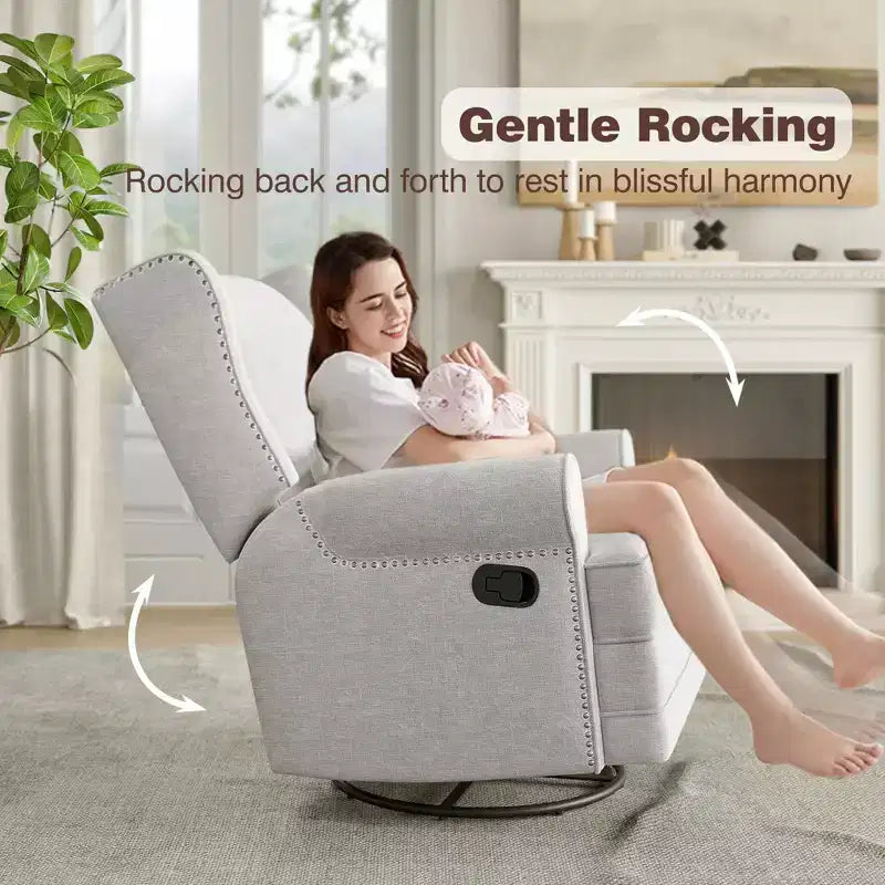 Fauteuil inclinable à bascule et pivotant