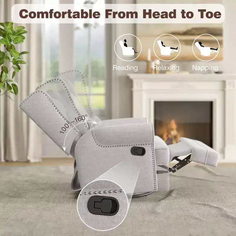 Fauteuil inclinable à bascule et pivotant
