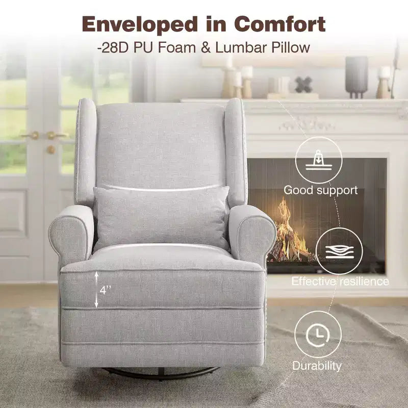 Fauteuil inclinable à bascule et pivotant