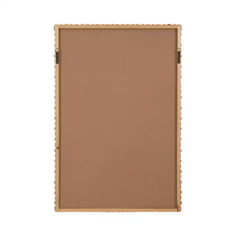 Miroir mural rectangulaire en bois sculpté