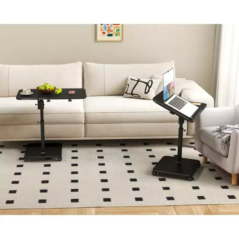 Table d'appoint en C, réglable en hauteur