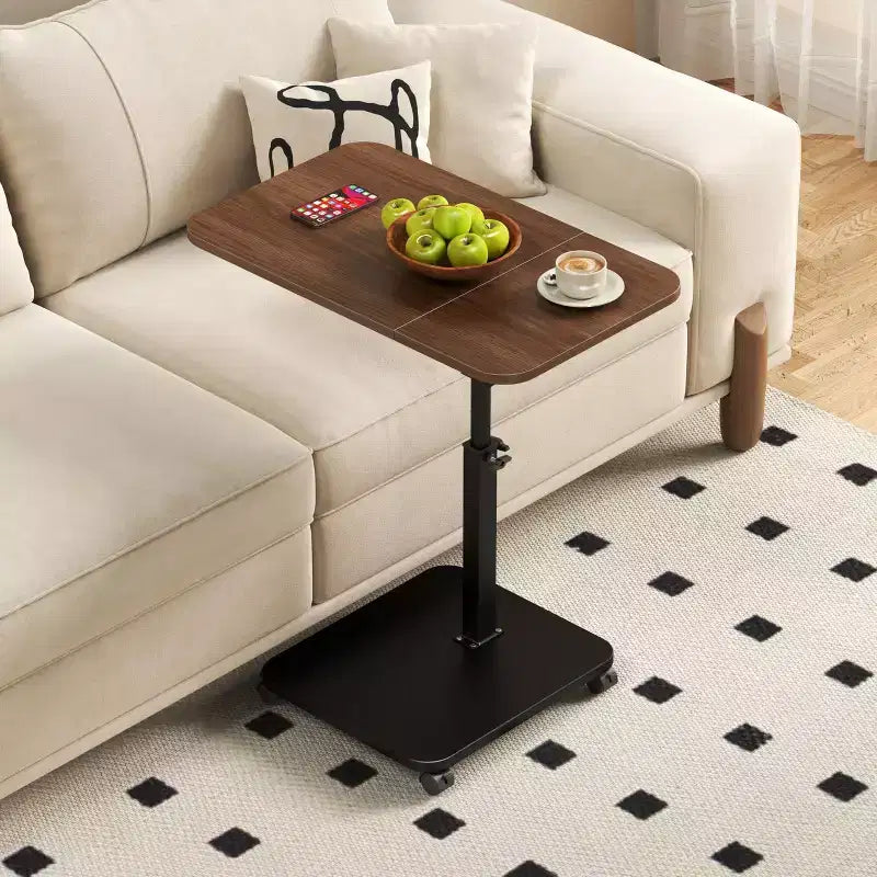 Table d'appoint en C, réglable en hauteur