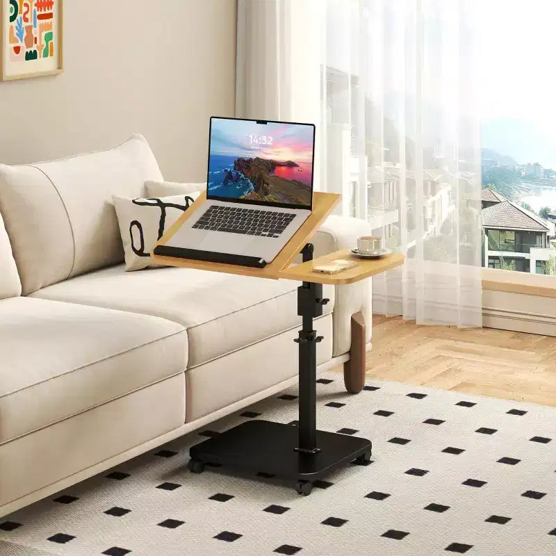 Table d'appoint en C, réglable en hauteur