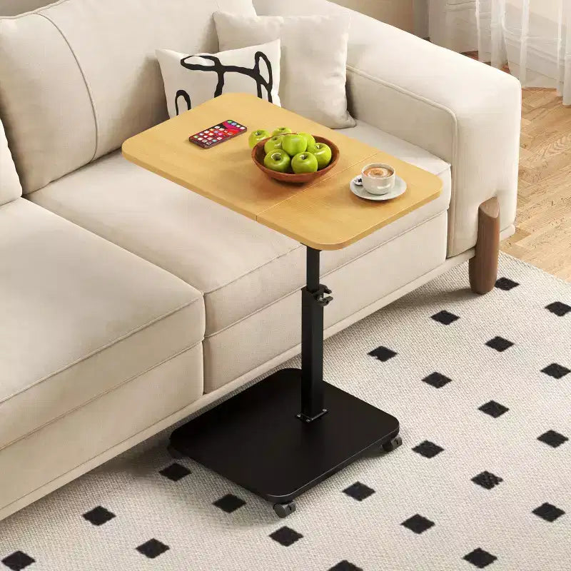 Table d'appoint en C, réglable en hauteur