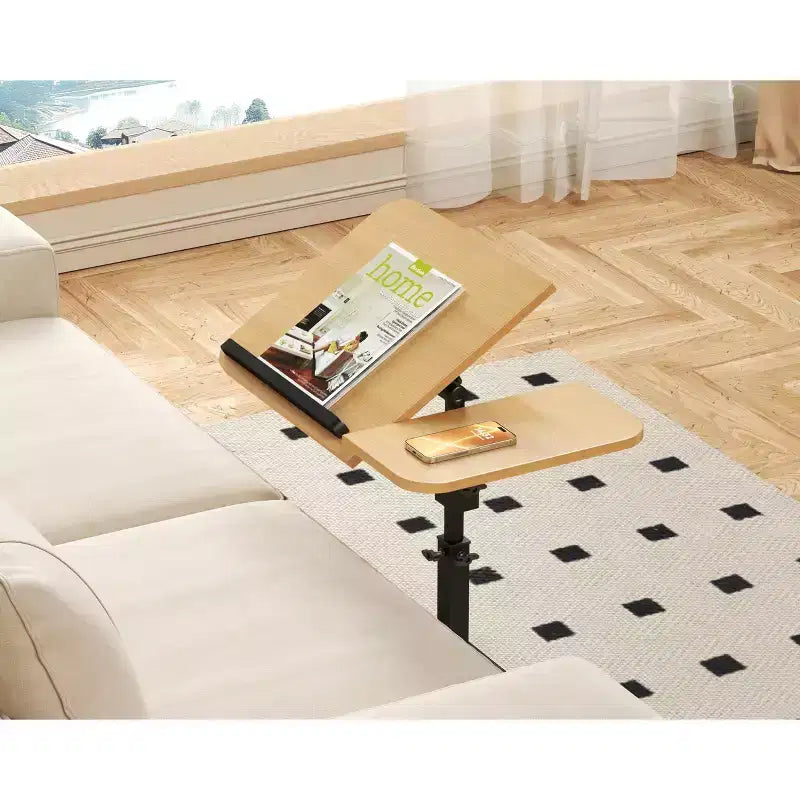Table d'appoint en C, réglable en hauteur