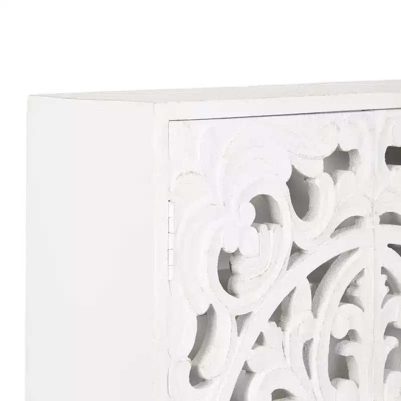 Armoire murale en bois sculpté