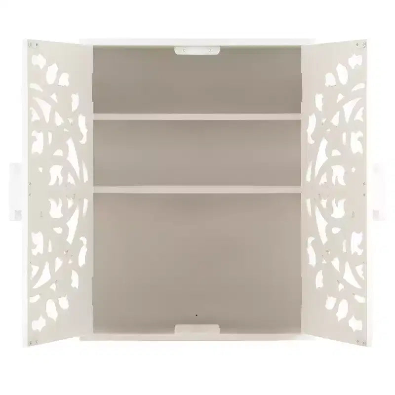 Armoire murale en bois sculpté