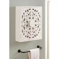 Armoire murale en bois sculpté