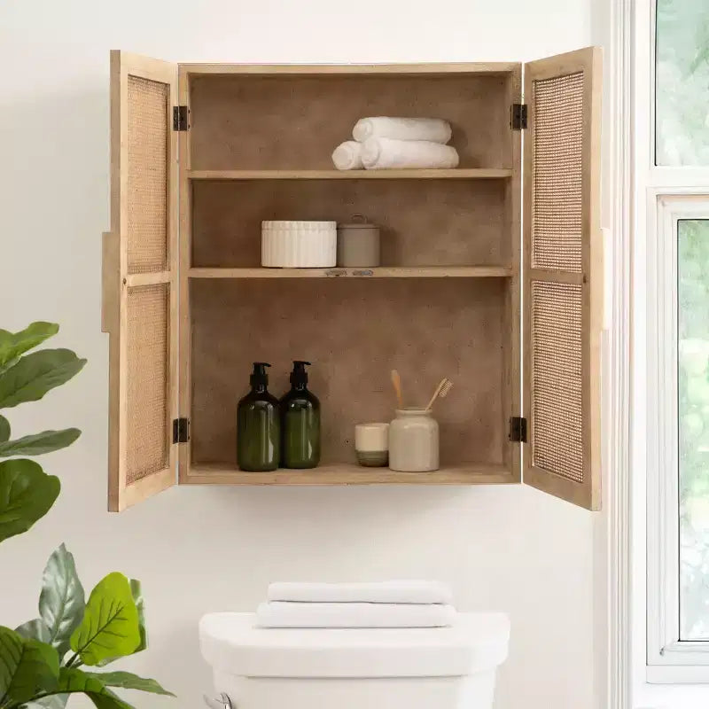 Armoire double en osier
