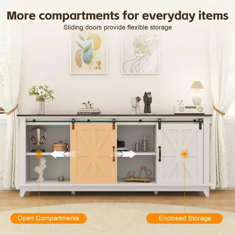 Meuble TV de style ferme moderne
