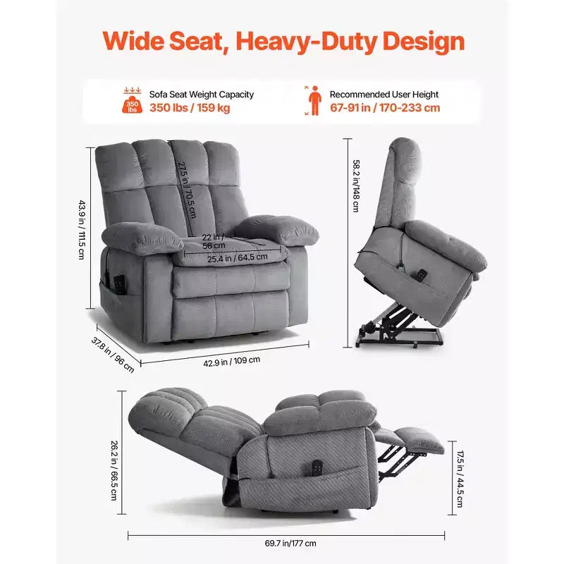 Fauteuil inclinable électrique