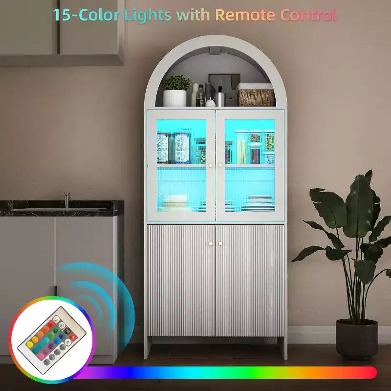 Armoire de rangement à cinq niveaux en arche