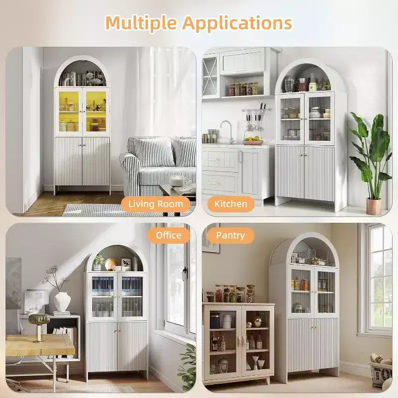 Armoire de rangement à cinq niveaux en arche