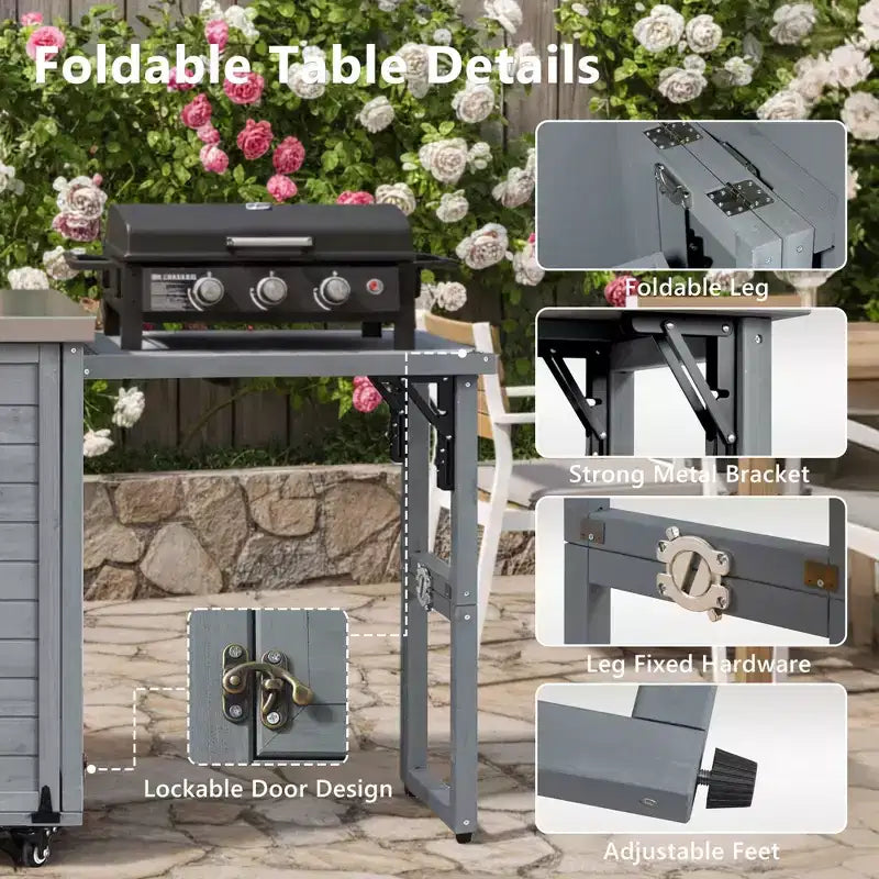 Ilot de cuisine extérieure