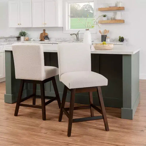 Tabourets de bar (bois couleur naturelle)