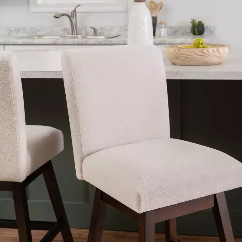 Tabourets de bar (bois couleur naturelle)