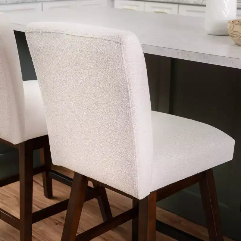 Tabourets de bar (bois couleur naturelle)