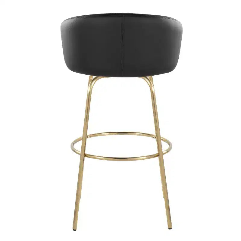 Tabourets de bar en PU or/noir