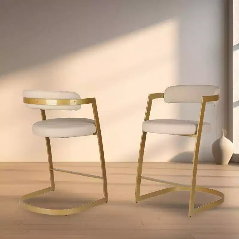Tabourets de bar dorés