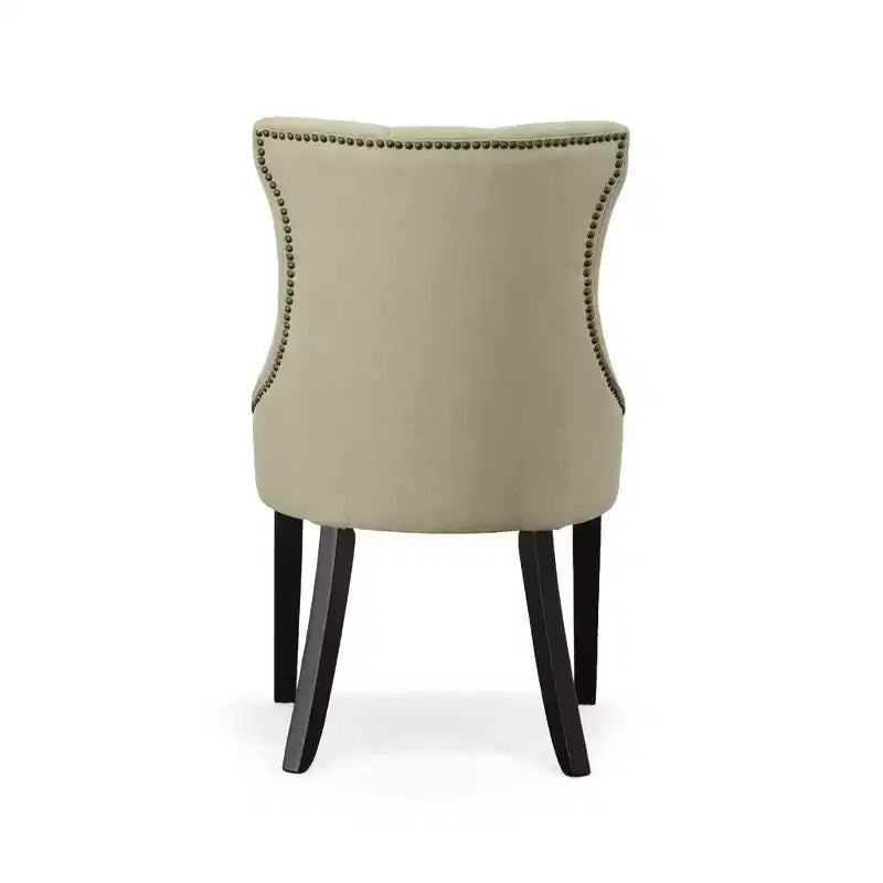 Chaise rivet avec dossier rembourré souple