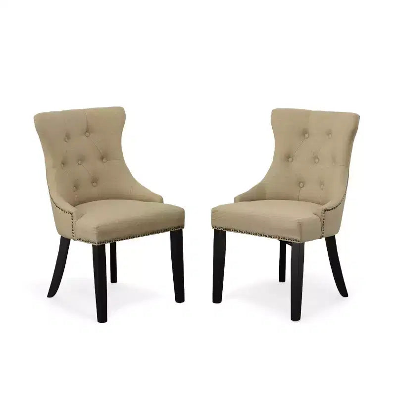 Chaise rivet avec dossier rembourré souple