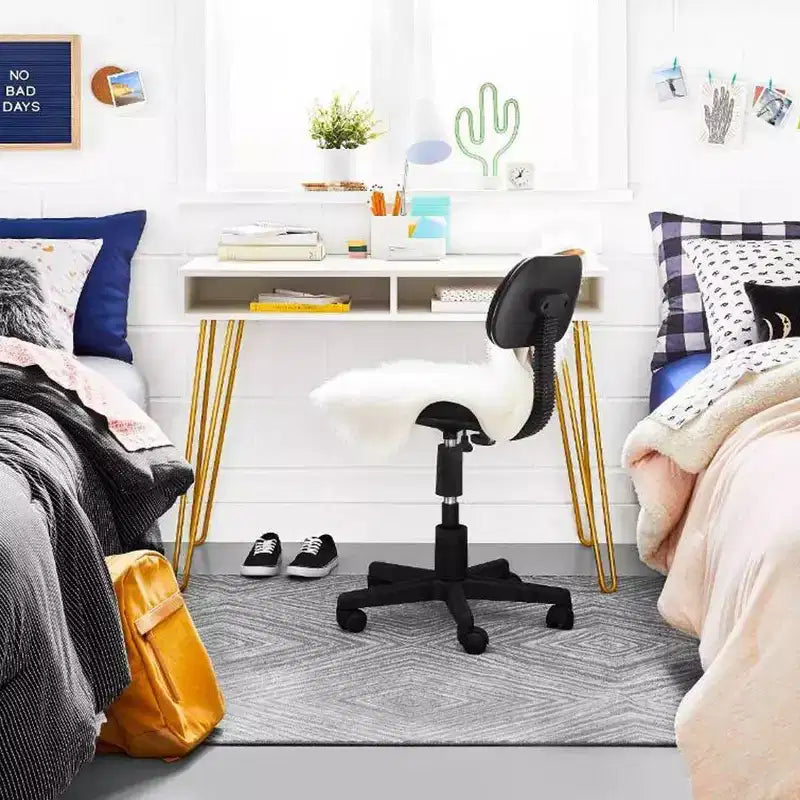Chaise de bureau pour dortoir (noir)