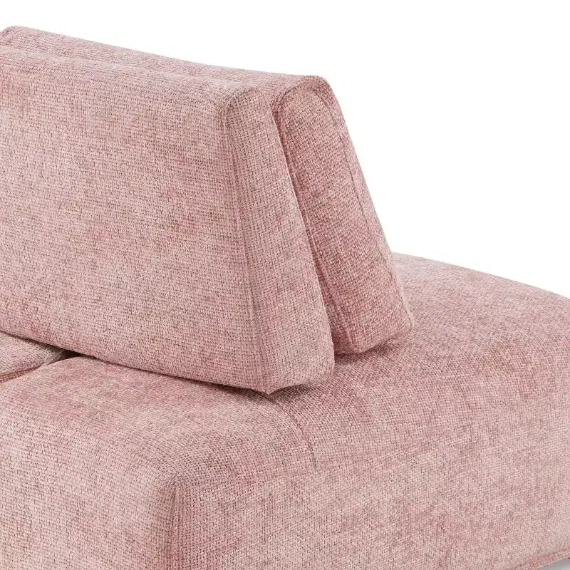 Chaise moderne modulaire trapézoïdale sans accoudoirs