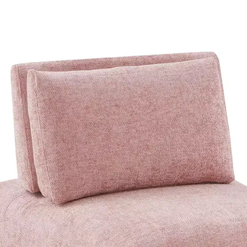 Chaise moderne modulaire trapézoïdale sans accoudoirs