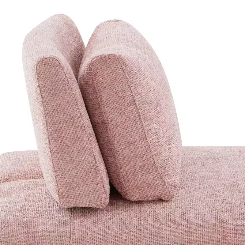 Chaise moderne modulaire trapézoïdale sans accoudoirs