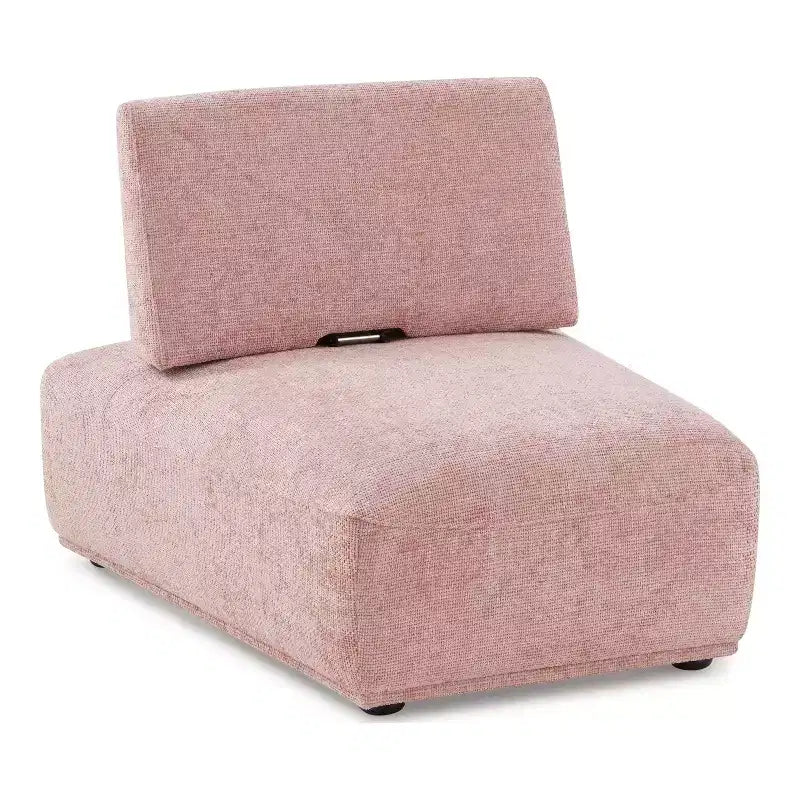 Chaise moderne modulaire trapézoïdale sans accoudoirs