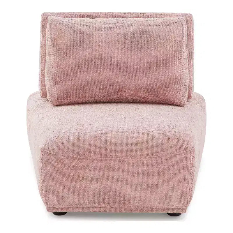 Chaise moderne modulaire trapézoïdale sans accoudoirs