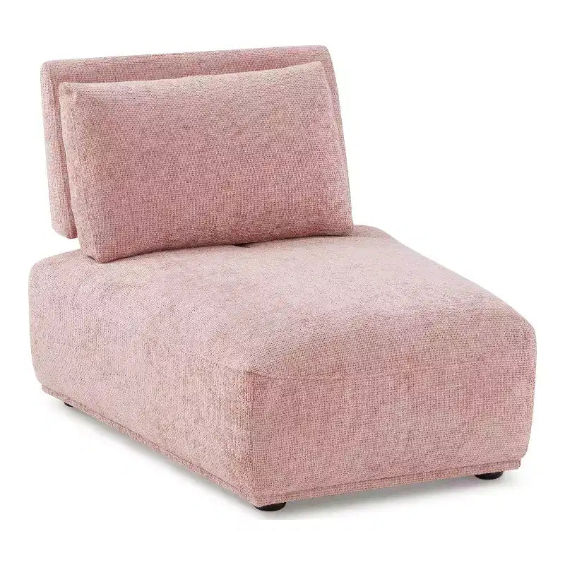Chaise moderne modulaire trapézoïdale sans accoudoirs