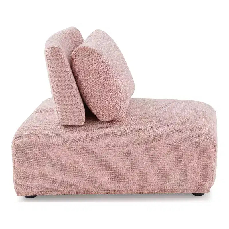 Chaise moderne modulaire trapézoïdale sans accoudoirs