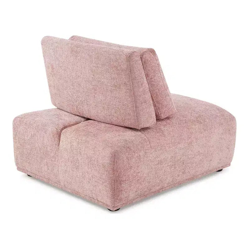 Chaise moderne modulaire trapézoïdale sans accoudoirs
