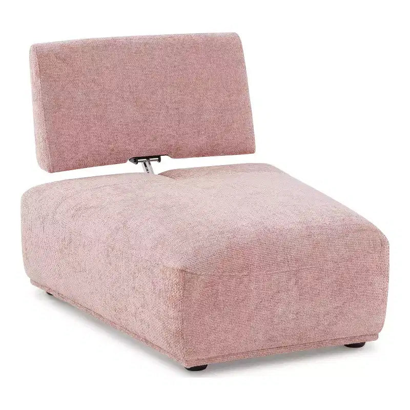 Chaise moderne modulaire trapézoïdale sans accoudoirs